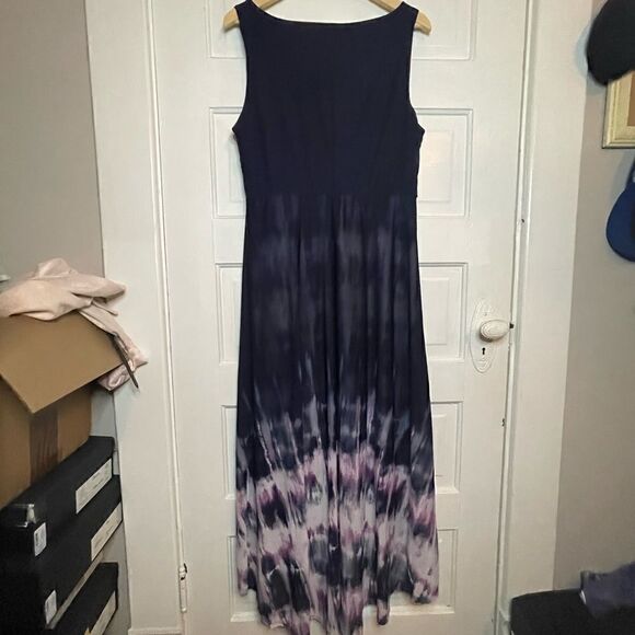 Simply Vera Hi-Lo Tie Dye Chiffon Sleeveless dress - Picture 7 of 12